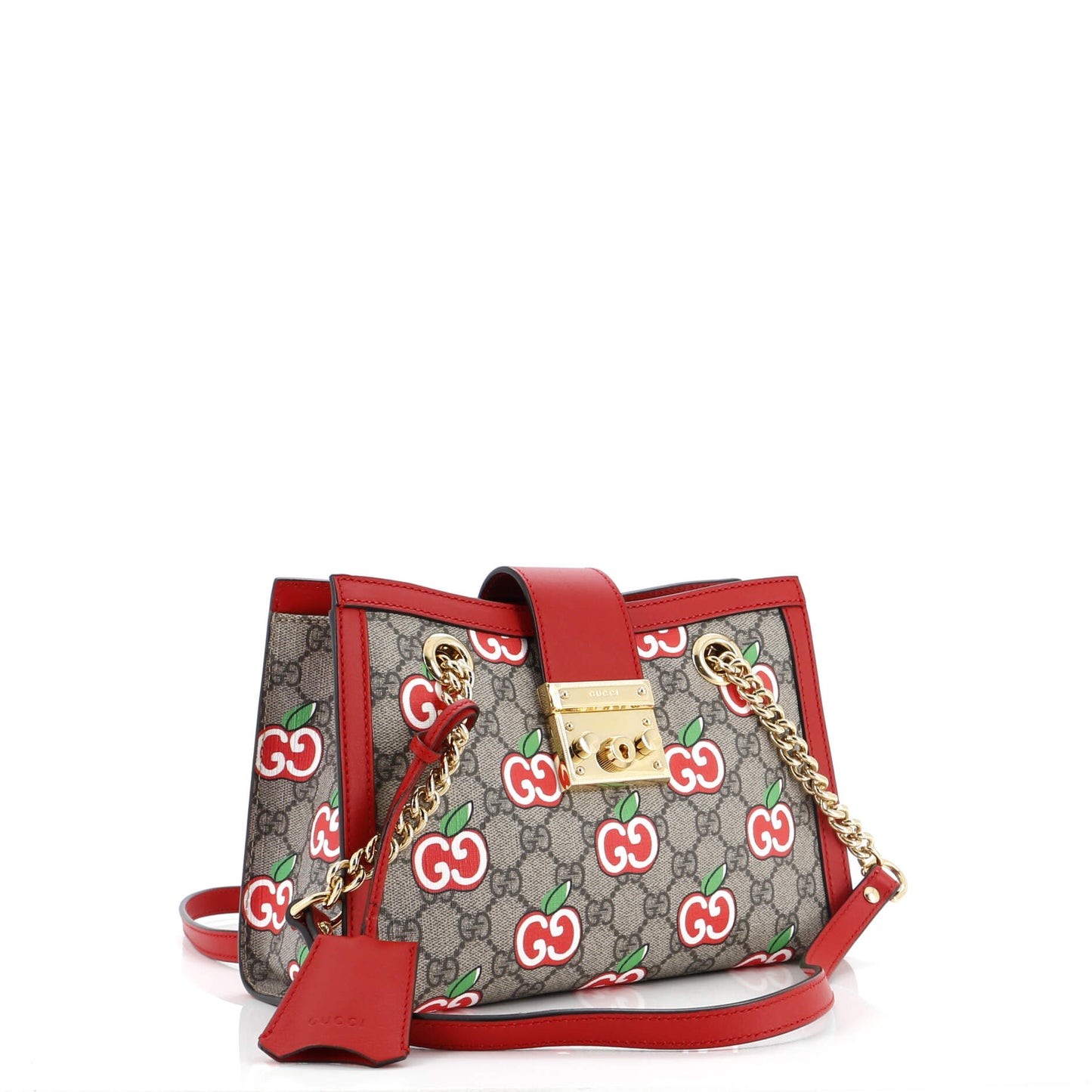 Padlock Chain Tote Printed GG Coated Canvas Small