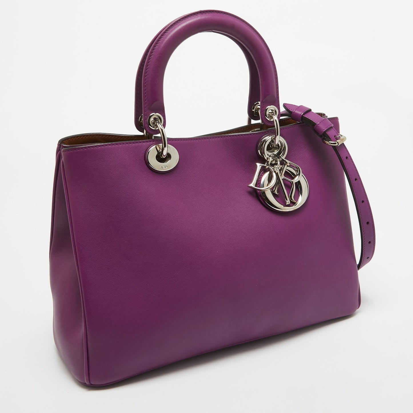 Dior Leather Medium Diorissimo Shopper Tote
