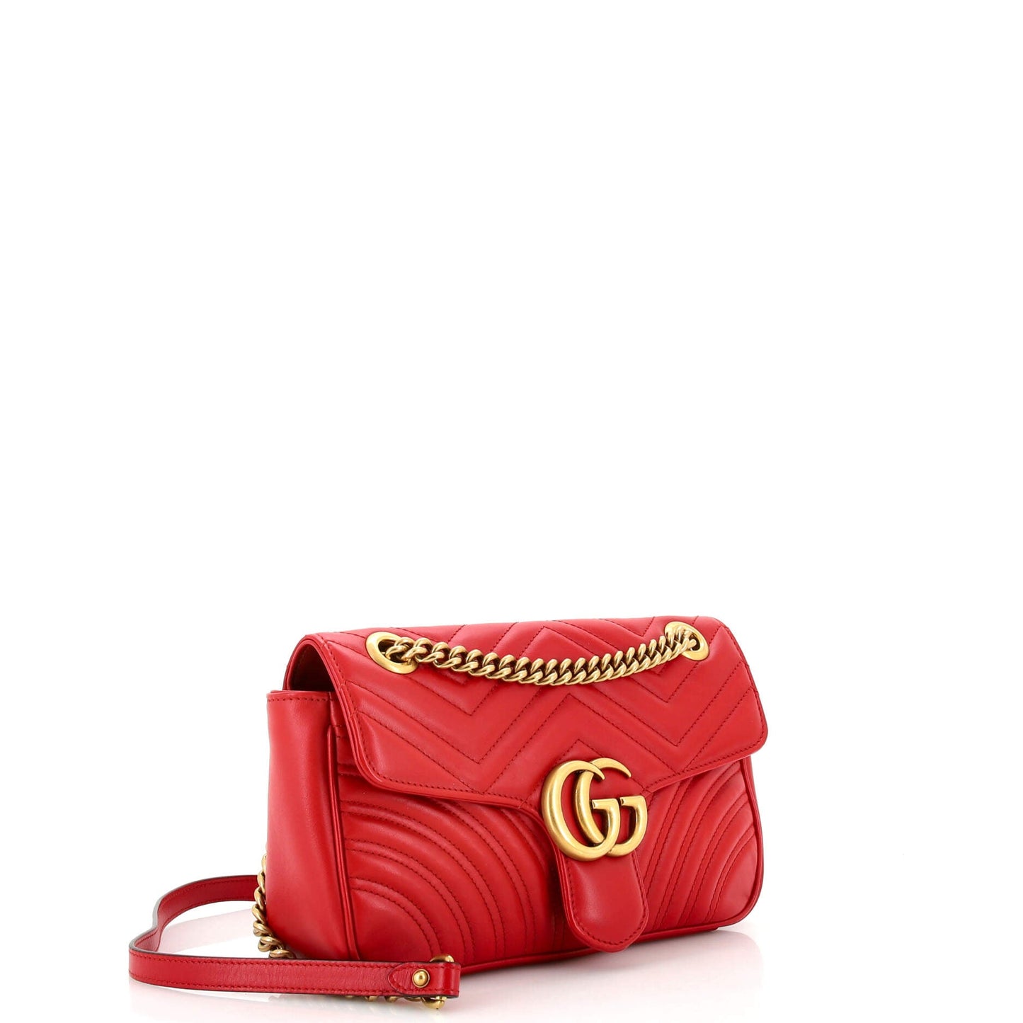 GG Marmont Flap Bag Matelasse Leather Small