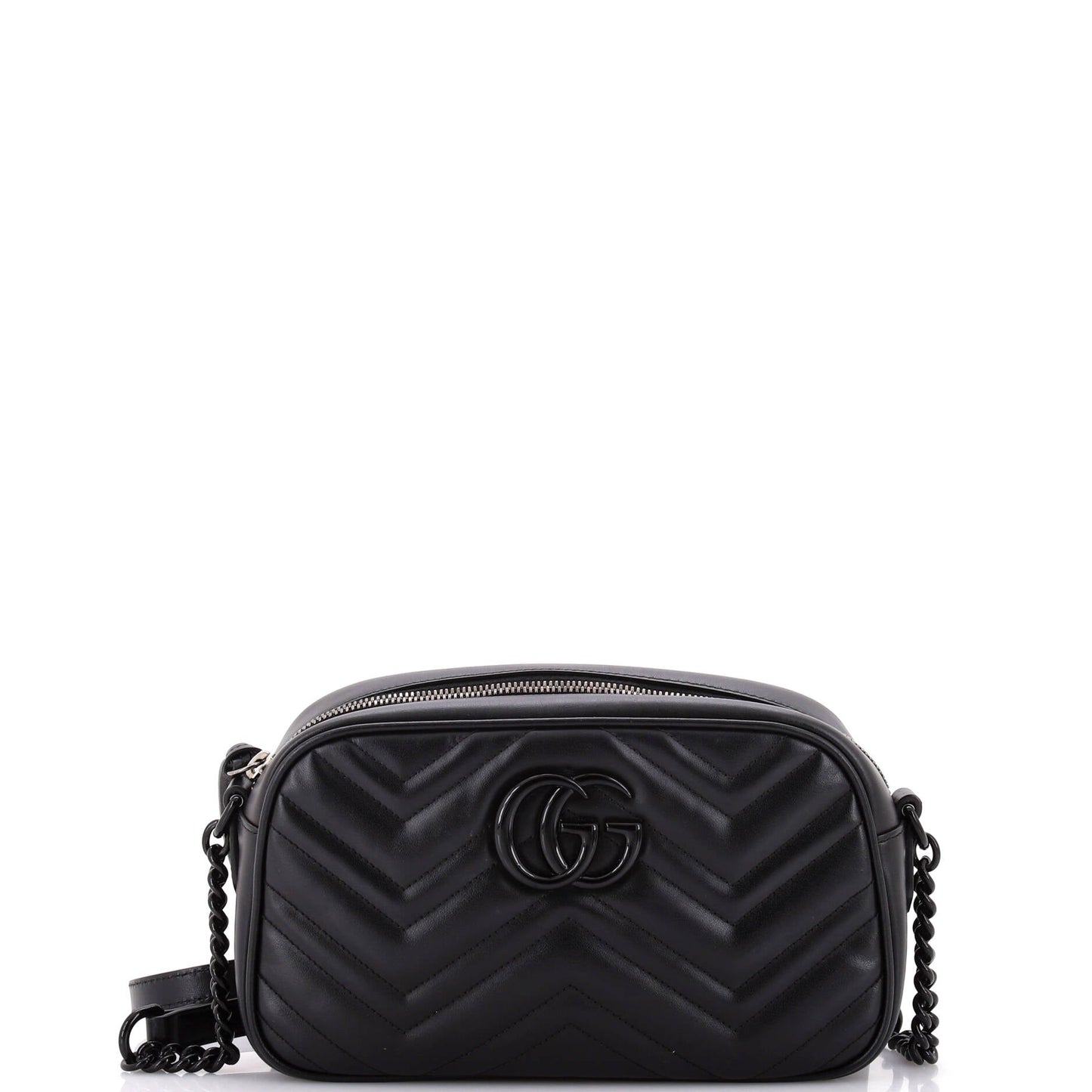 GG Marmont Monochrome Shoulder Bag Matelasse Leather Small