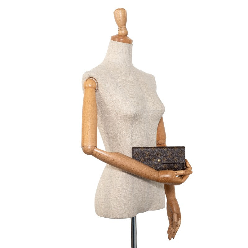 Louis Vuitton Monogram M61734 Long Wallet PVC Brown