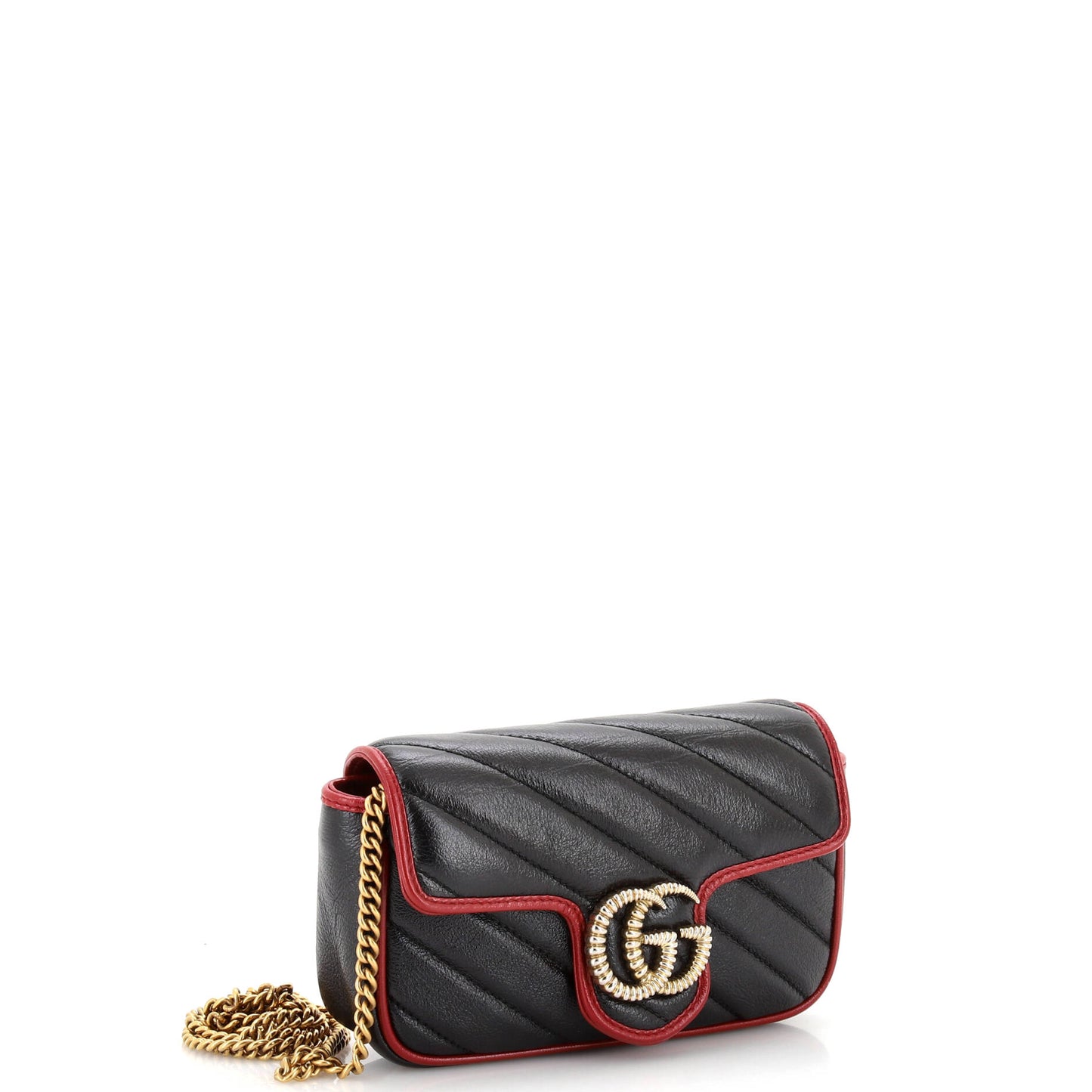 GG Marmont Flap Bag Diagonal Quilted Leather Super Mini