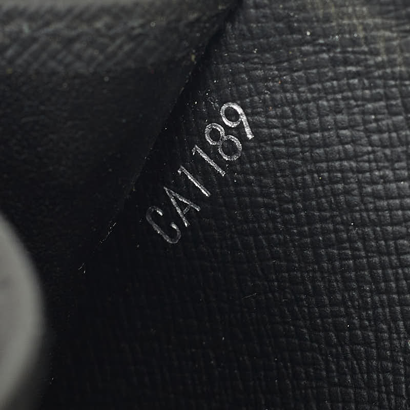 Louis Vuitton Epic Zippie Organizer Round  Long Wallet M63852 Black Leather Ladies Louis Vuitton