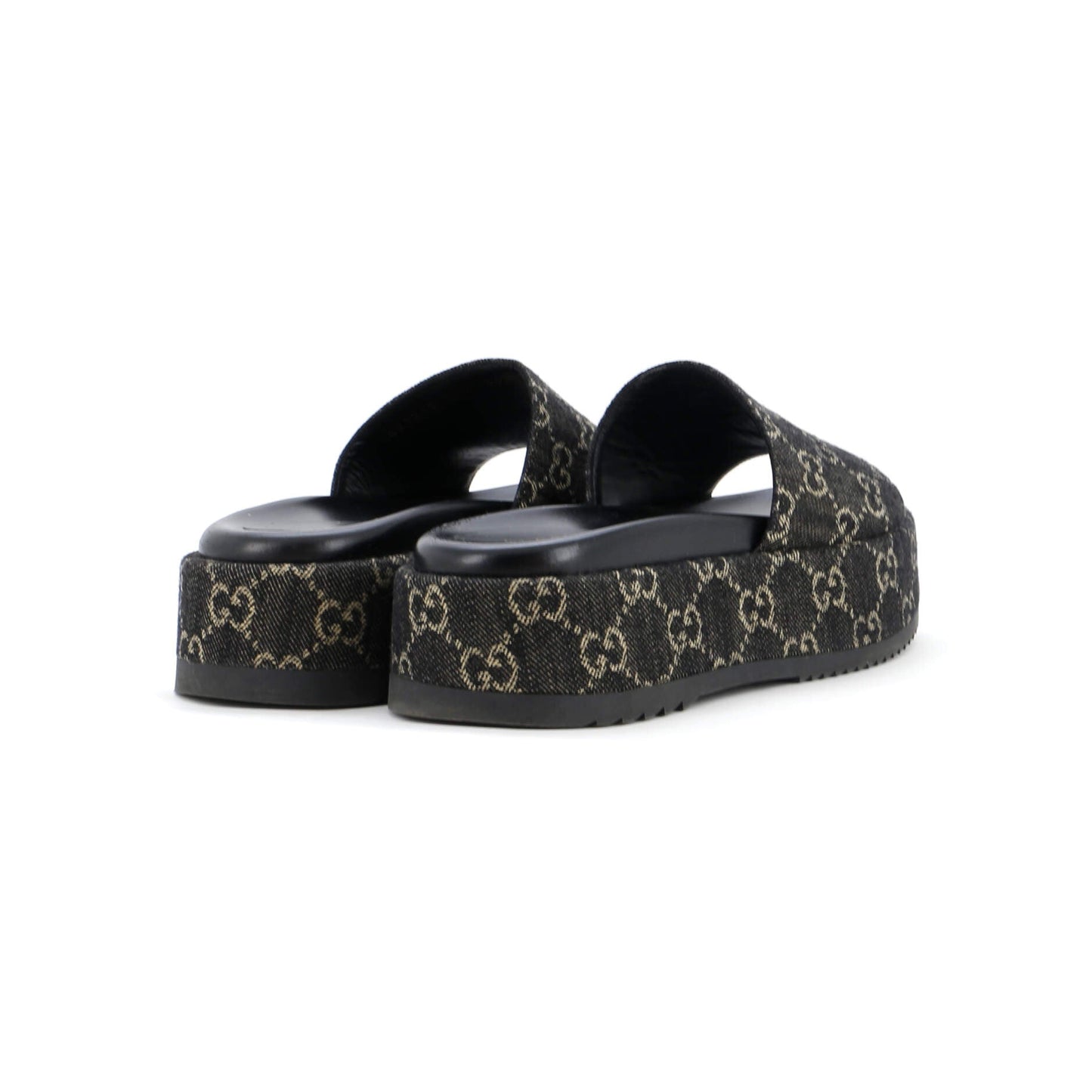 Women's Angelina Platform Slide Sandals GG Denim