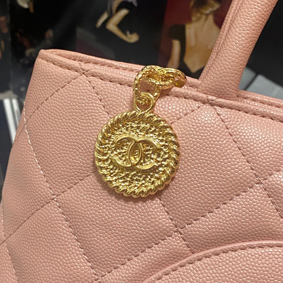 CHLMedallion Tote Gold Hardware Caviar PiNike For Women Handbags, Shoulder Bags 15.6in/32cmÃ‚Â 