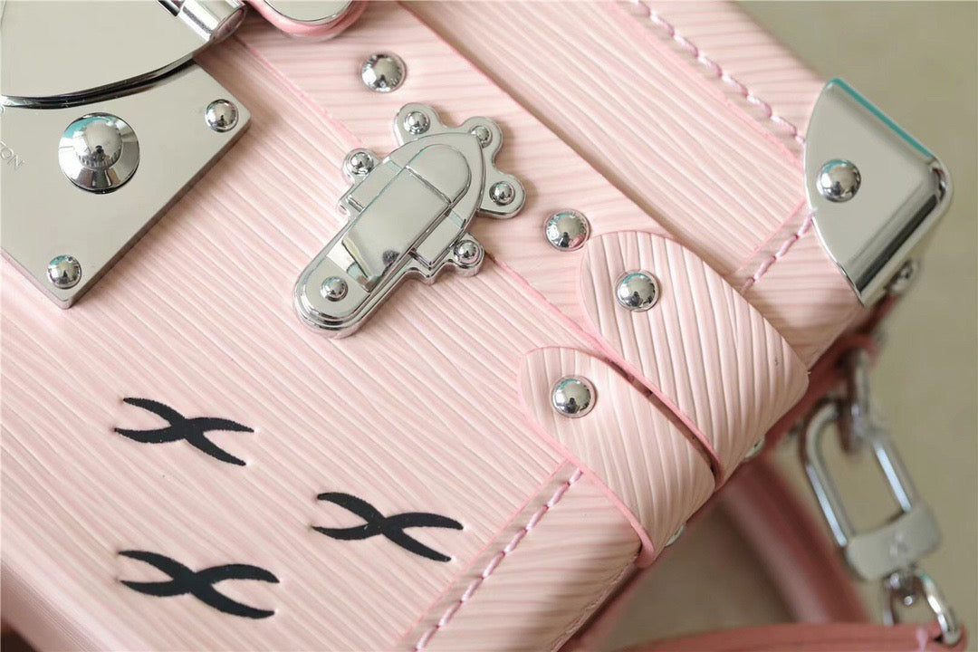 LV Petite Malle Epi Light Pink For Women,  Shoulder And Crossbody Bags 7.9in/20cm LVÃ‚Â 
