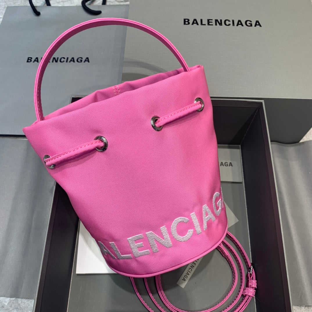 Balen Le Cagole MeGLAMIum Bucket Bag In Pink, For Women,  Bags 11.8in/30cm
