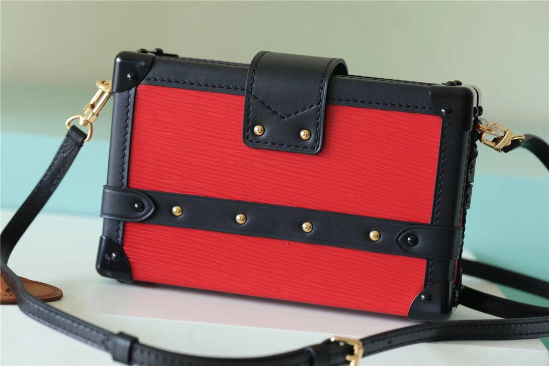LV Petite Malle Epi Black/Red For Women,  Shoulder And Crossbody Bags 7.9in/20cm LVÃ‚Â 