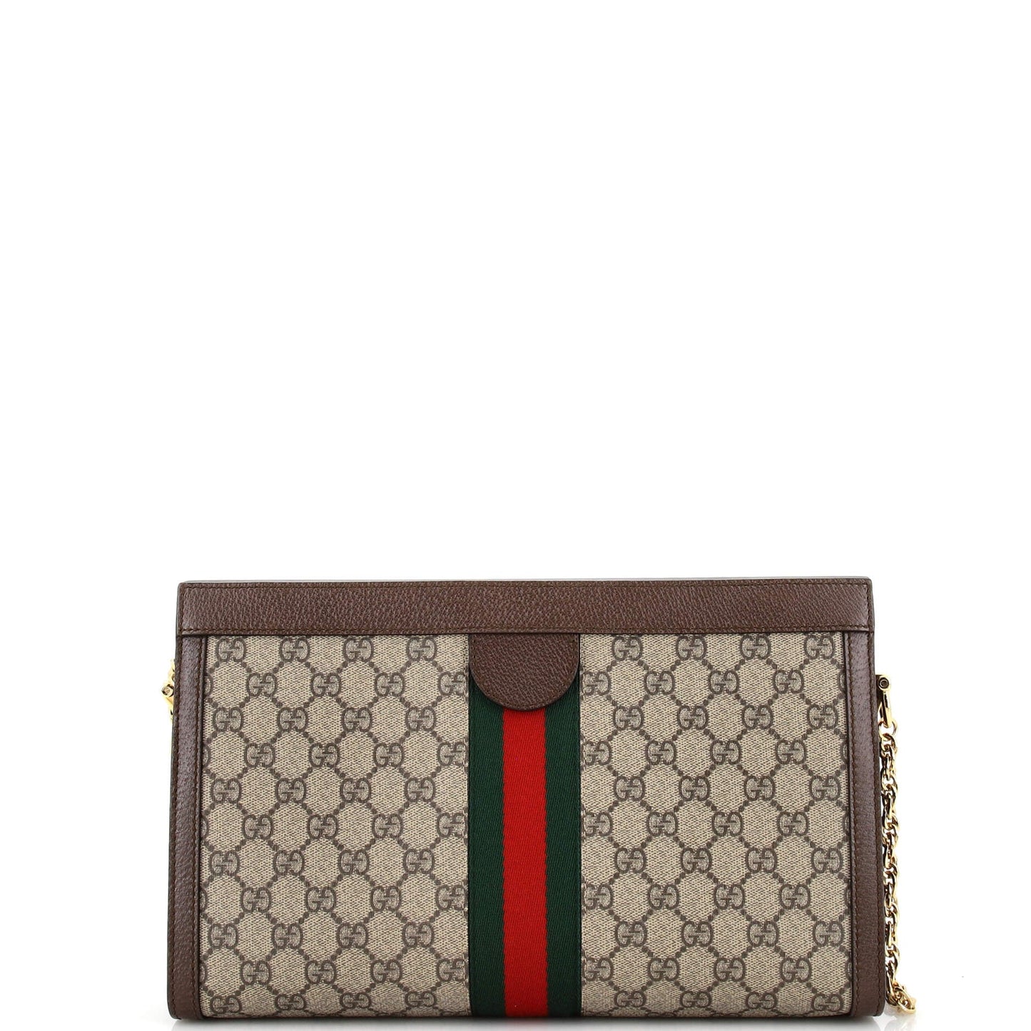 Ophidia Chain Shoulder Bag GG Coated Canvas Medium
