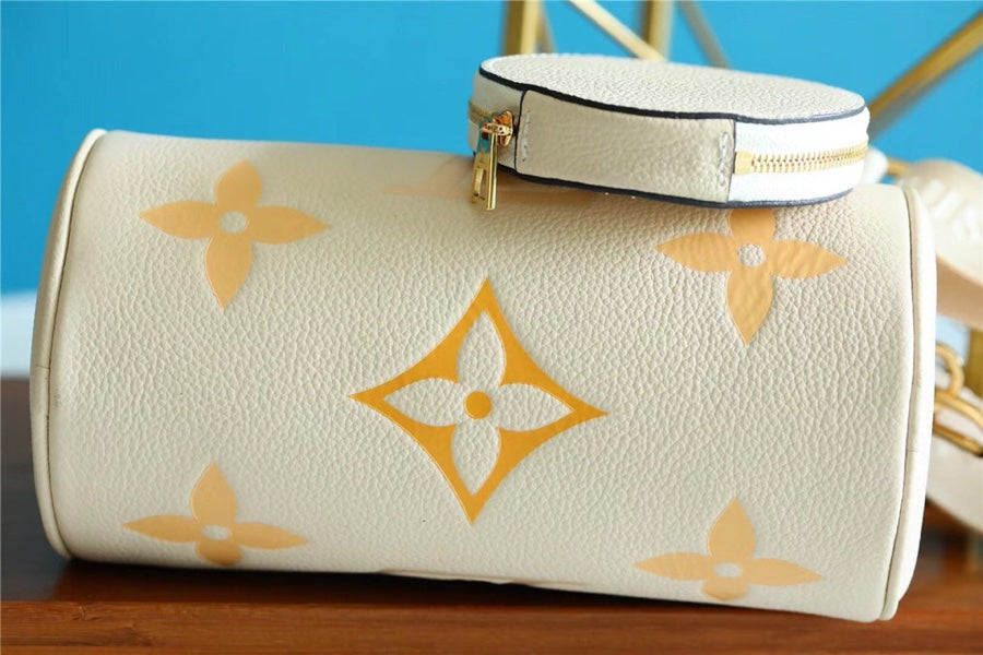 LV Papillon GLAMI Monogram Empreinte Beige For Women, WomenÃ¢â‚¬â„¢s Bags, Shoulder And Crossbody Bags 7.9in/20cm LV