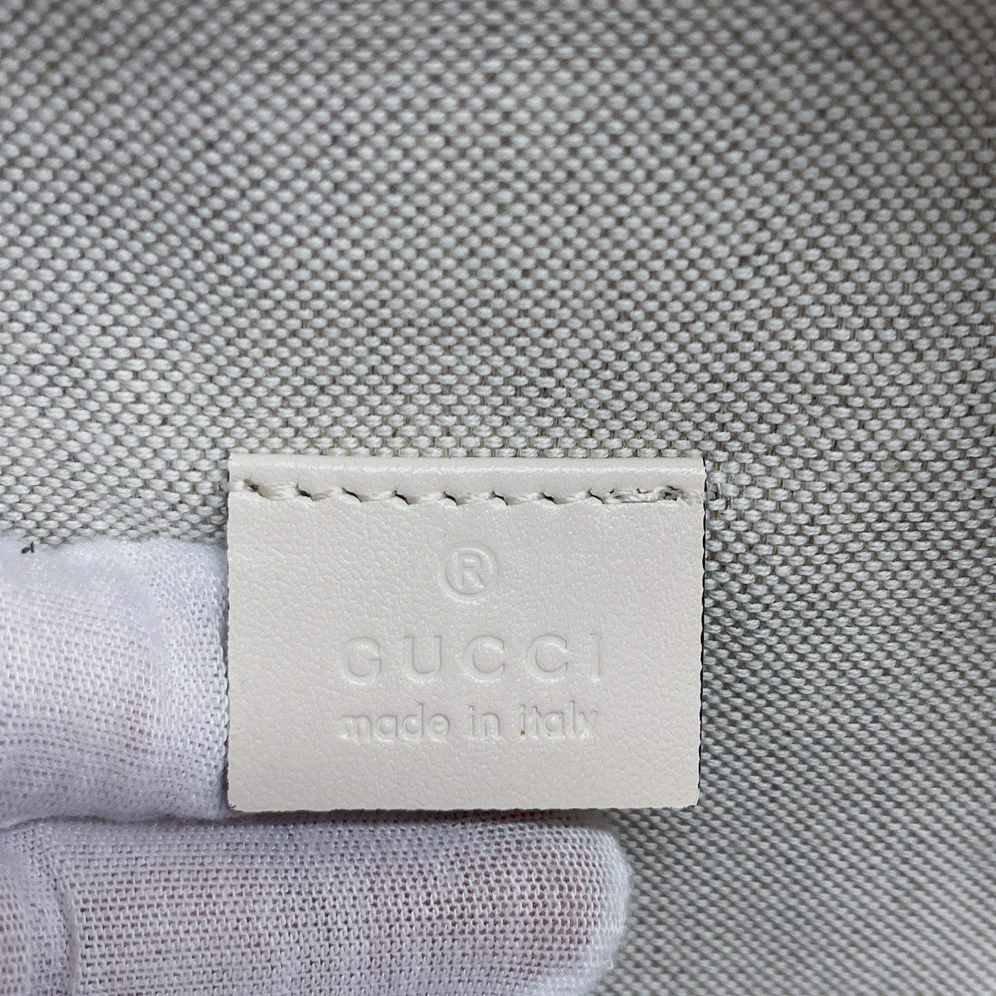 gg Embossed Belt Bag White gg Embossed For Men  11in/28cm gg
