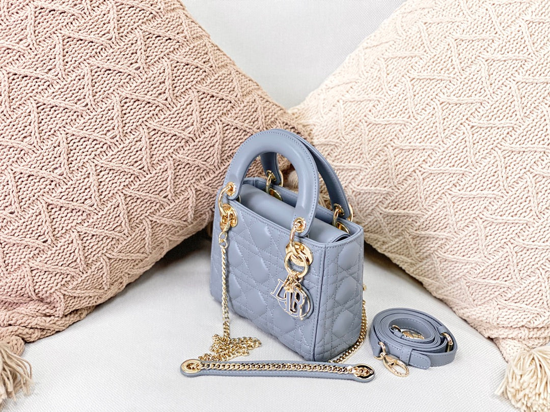 GLAMI Mini Lady Bag Blue For Women 6.5in/17cm CD M0505SLOI