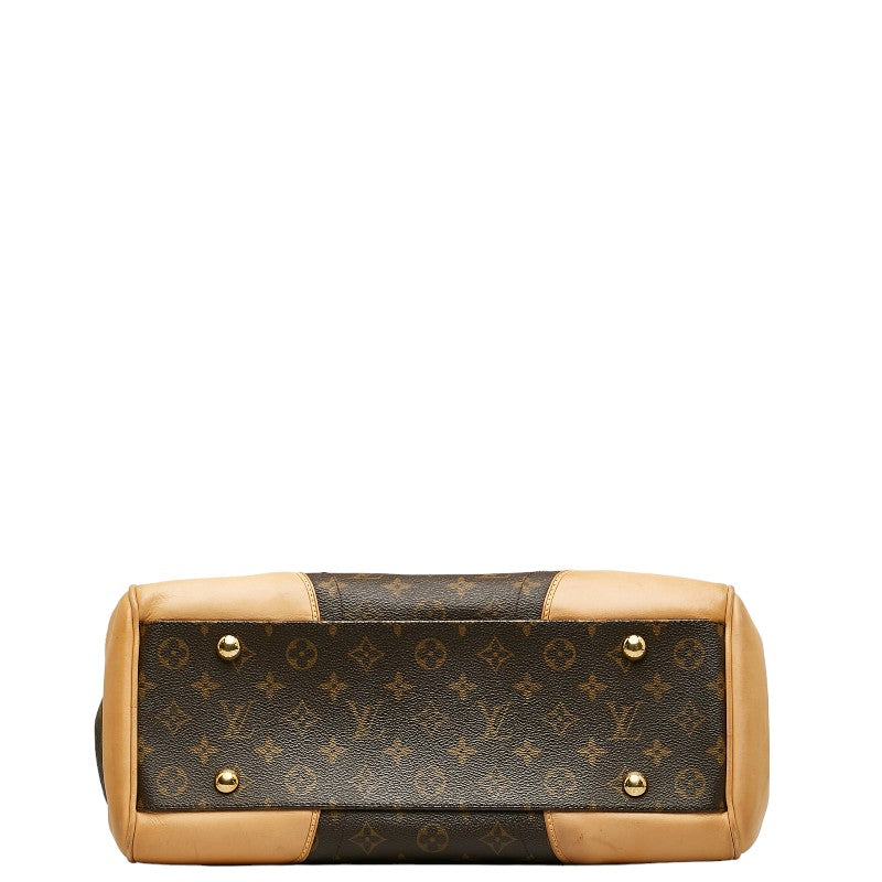 Louis Vuitton Monogram Beverly GM Handbag M40120 Brown PVC Leather  Louis Vuitton