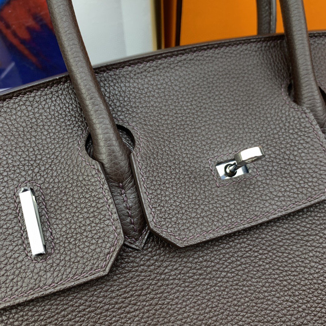 GLAMI Birkin 30 Togo Dark Grey Bag Silver Hardware For Women, WomenÃ¢â‚¬â„¢s Handbags 11.8in/30cm