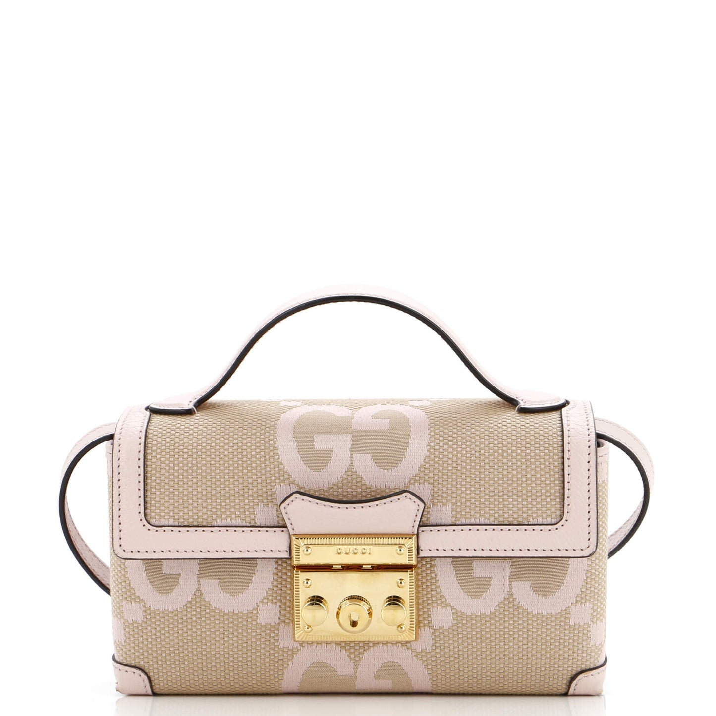 Padlock Top Handle Bag Jumbo GG Canvas Mini
