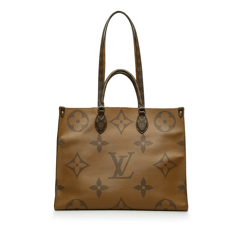 Louis Vuitton Monogram Giant Reverse Onzagor GM Handbag Shoulder Bag 2WAY M45320 Brown PVC Leather  Louis Vuitton