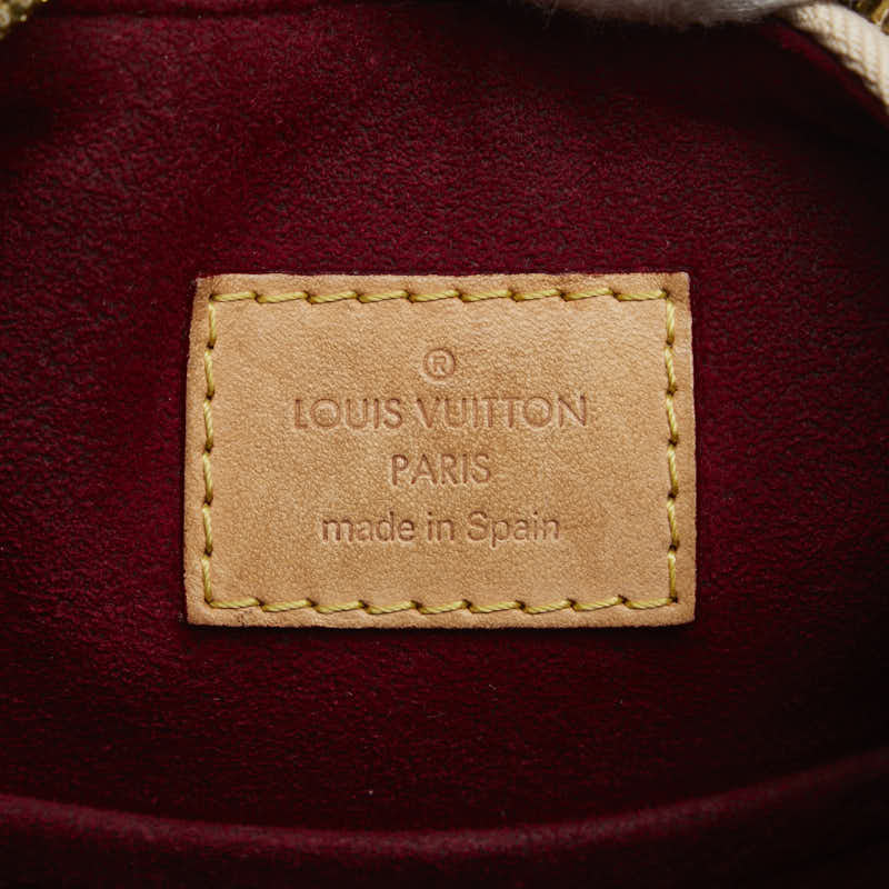 Louis Vuitton Monogram Multicolor M40195 Shoulder Bag PVC/Leather Bronze White Ladies Bike