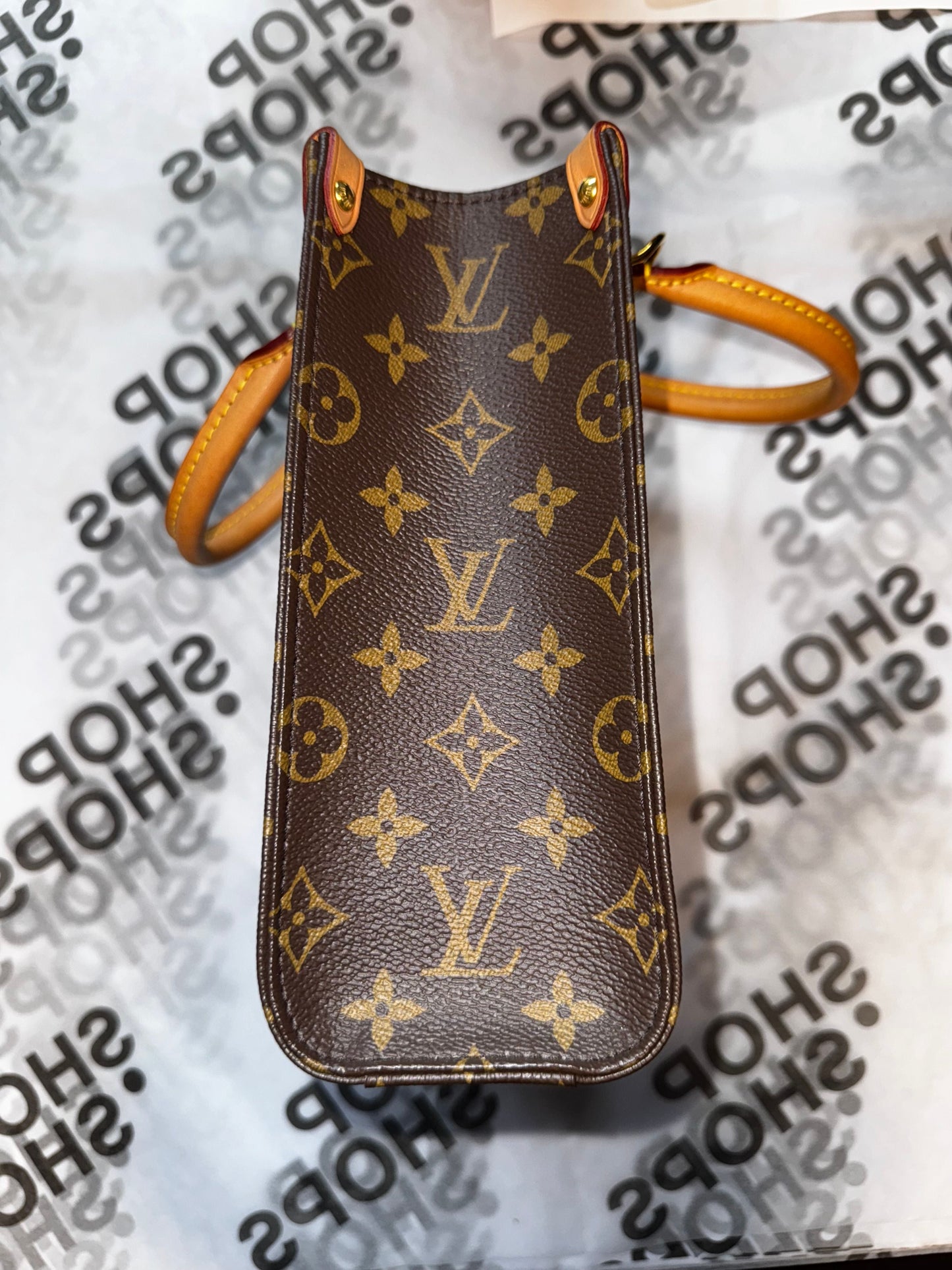 GLM-Sac Plat NM Bag Monogram Canvas BB Brown - missing strap IR-02