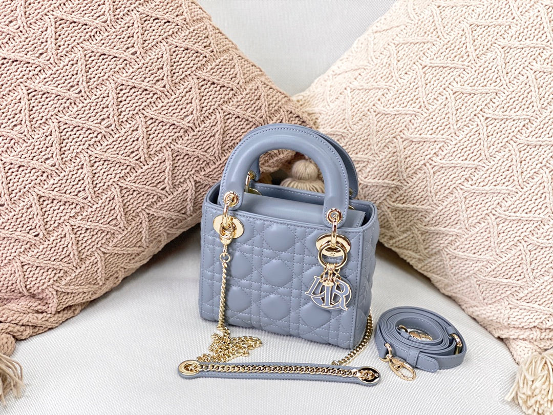 GLAMI Mini Lady Bag Blue For Women 6.5in/17cm CD M0505SLOI