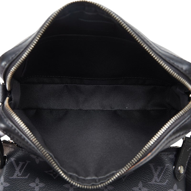Louis Vuitton Monogram Eclipse Reversee Triomessenger Shelter Bag M69443 Black Gr PVC Leather  Louis Vuitton