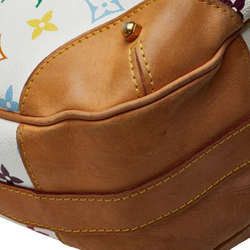 Louis Vuitton Monogram Multicolor M40195 Shoulder Bag PVC/Leather Bronze White Ladies Bike