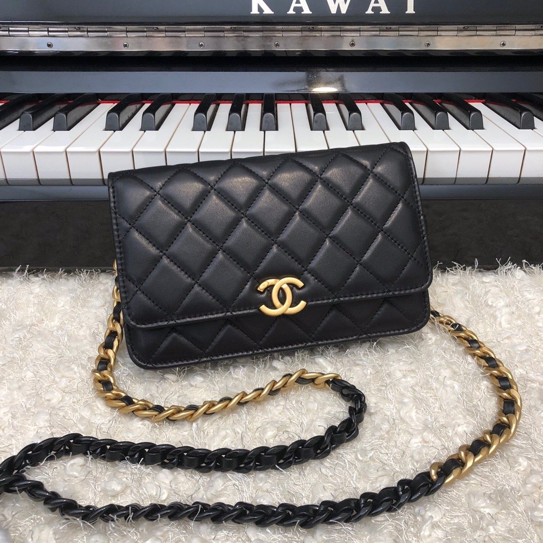 CHLOriginal Small Classic Flap Bag Gold Hardware Black For Women, Women’s Handbags, Shoulder Bags 7.5in/19cm AP33814