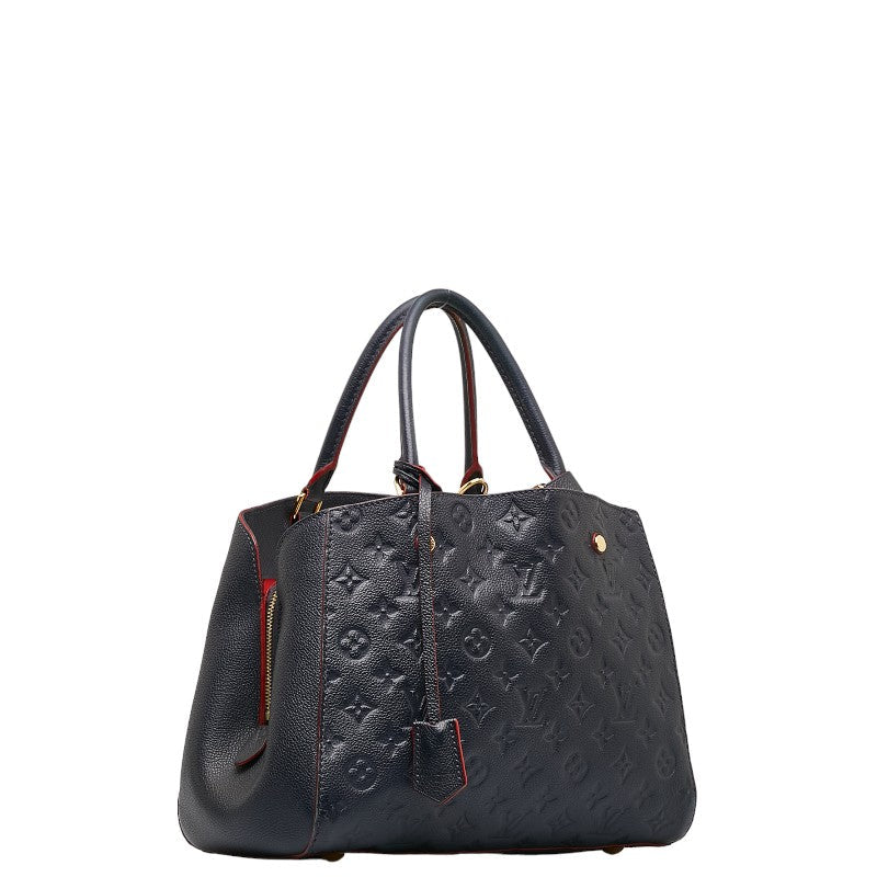 LOUIS VUITTON Montaigne MM in Monogram Amplant M42746 Marine Blue Red