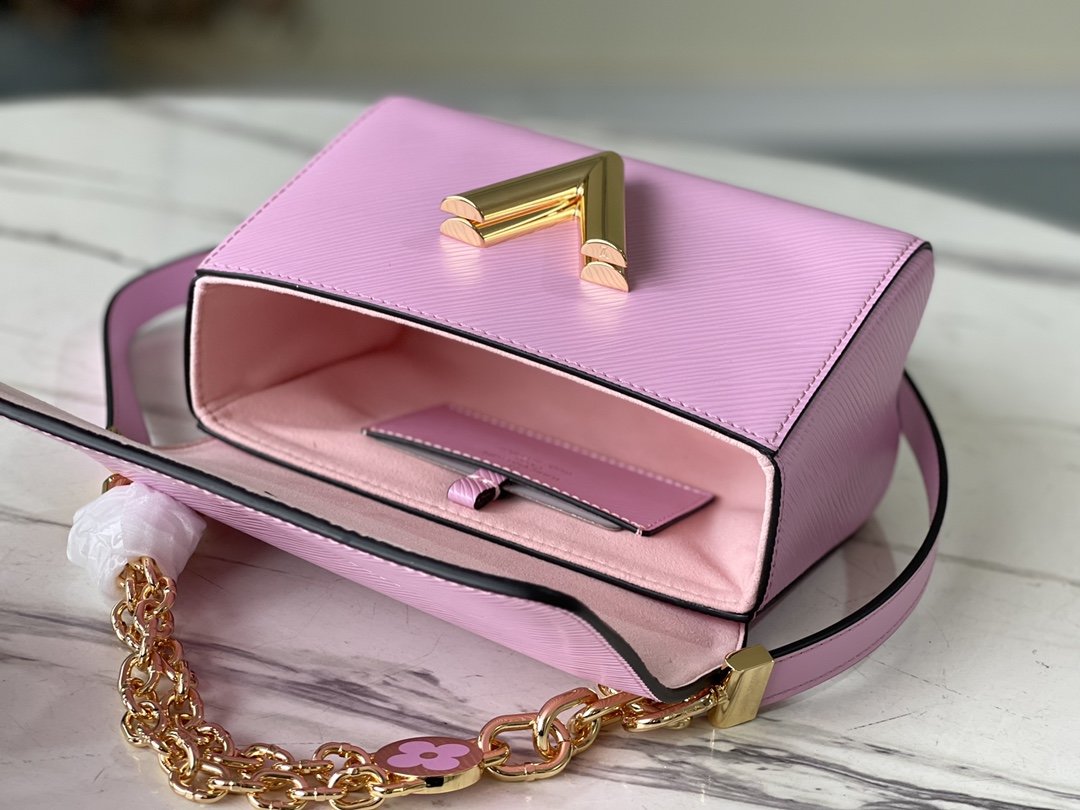 LV Twist PM Monogram GlamIower Wisteria Purple For Women,  Shoulder And Crossbody Bags 9.1in/23cm LV M59405