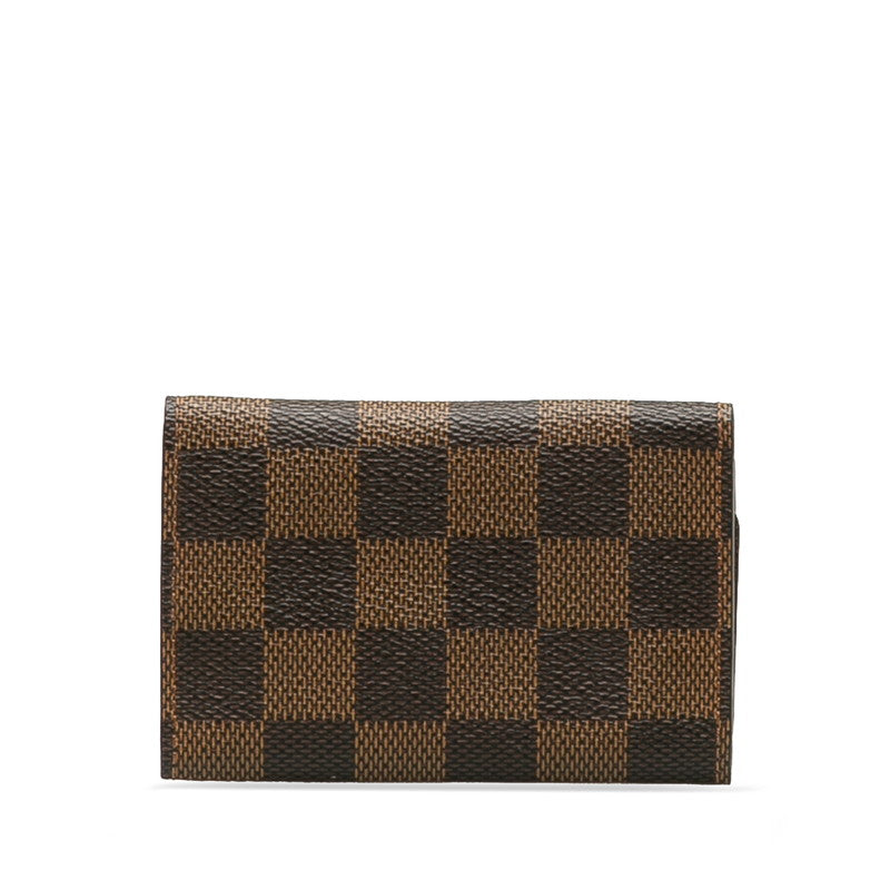 Louis Vuitton Damier Multicle 6 Keycase N62630 Brown PVC Leather  Louis Vuitton
