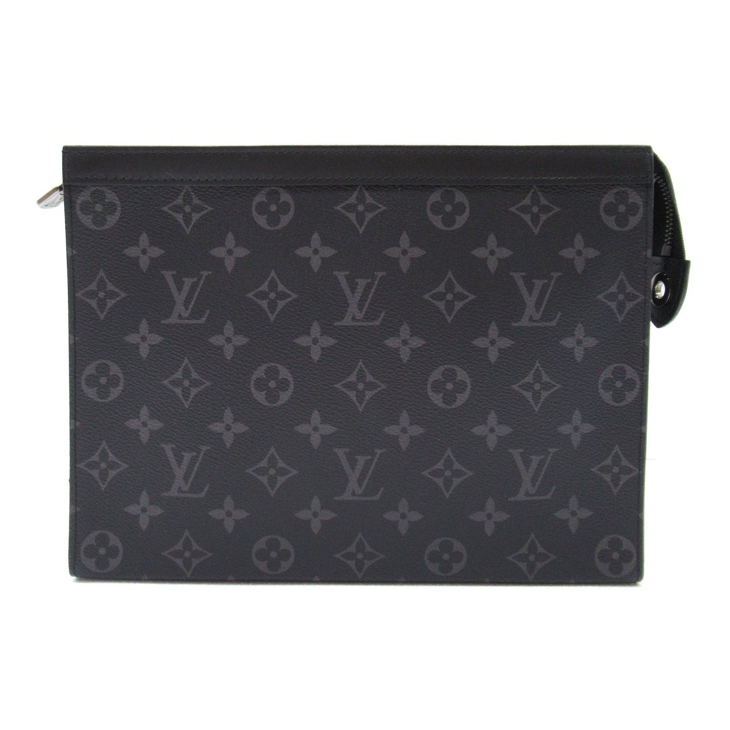 Louis Vuitton Louis Vuitton Poschet Voyager MM Clutch Clutch Bag PVC Coated Canvas Monogram Eclipse  Black M61692