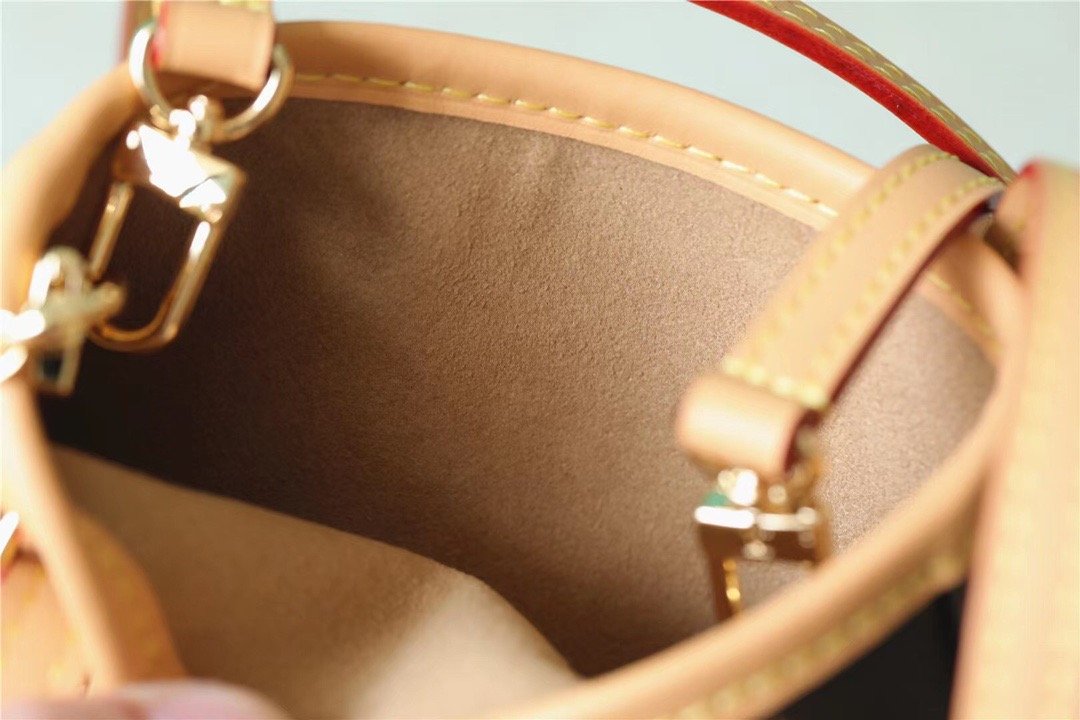 LV Nano Bucket Bag Monogram Canvas Brown For Women Brown 6.7in/17cm LVÃ‚Â 