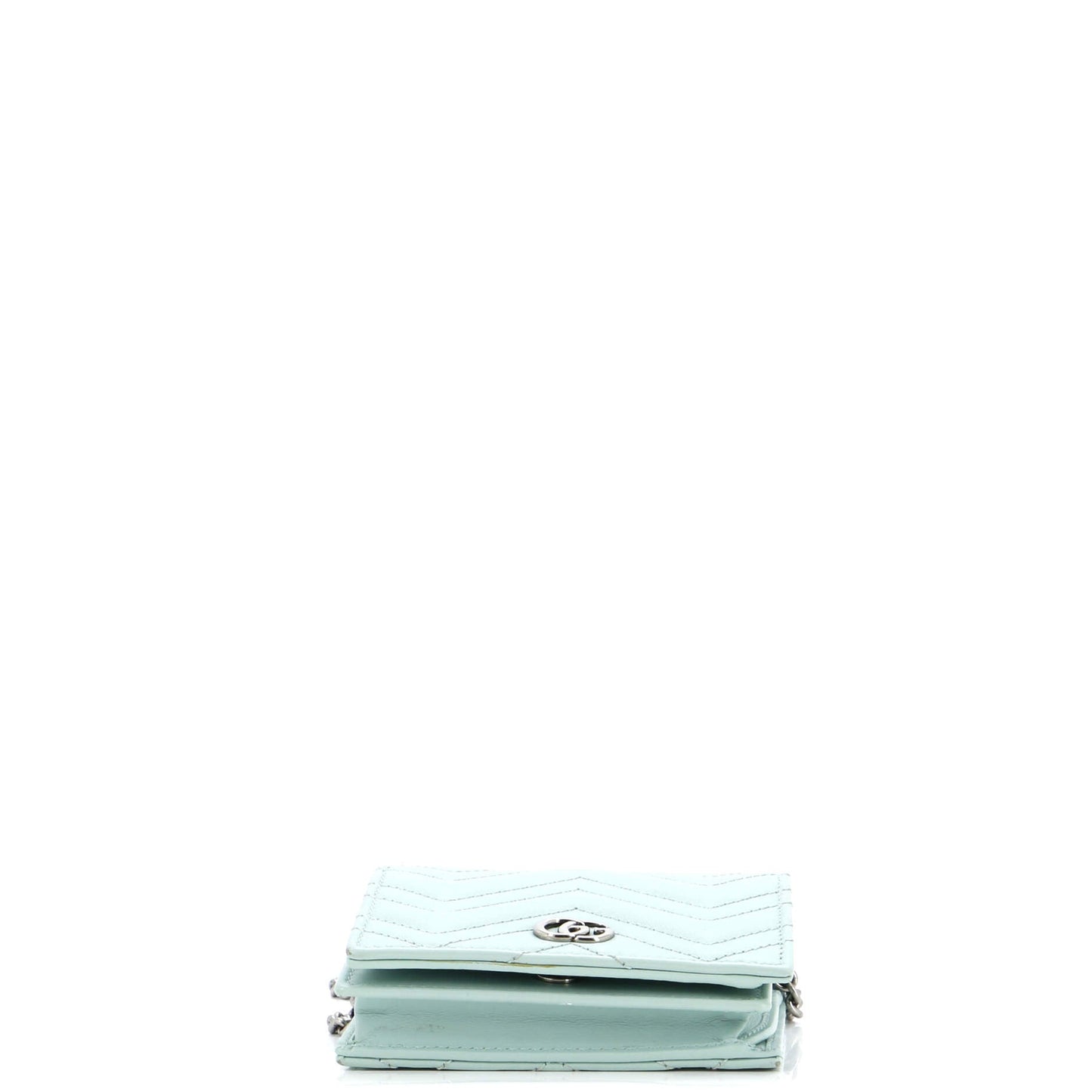 GG Marmont Card Case on Chain Matelasse Leather