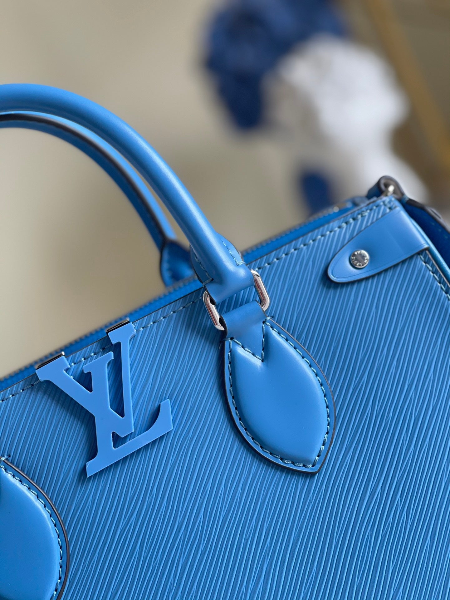 LV Grenelle Tote PM Epi Blue For Women, WomenÃ¢â‚¬â„¢s Handbags, Shoulder And Crossbody Bags 10.6in/27cm LV