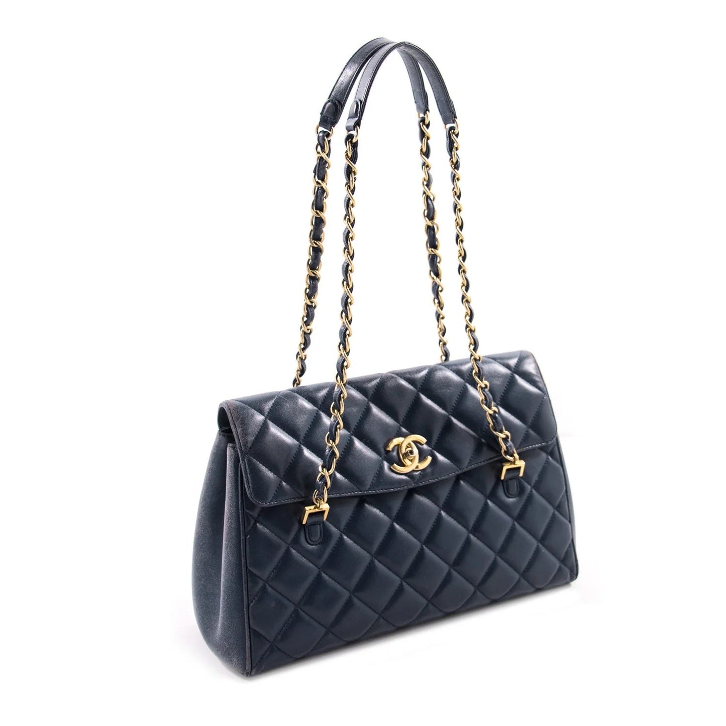 CHANEL QUILTED LAMBSKIN MISIA CAMERA FLAP BAG-HS