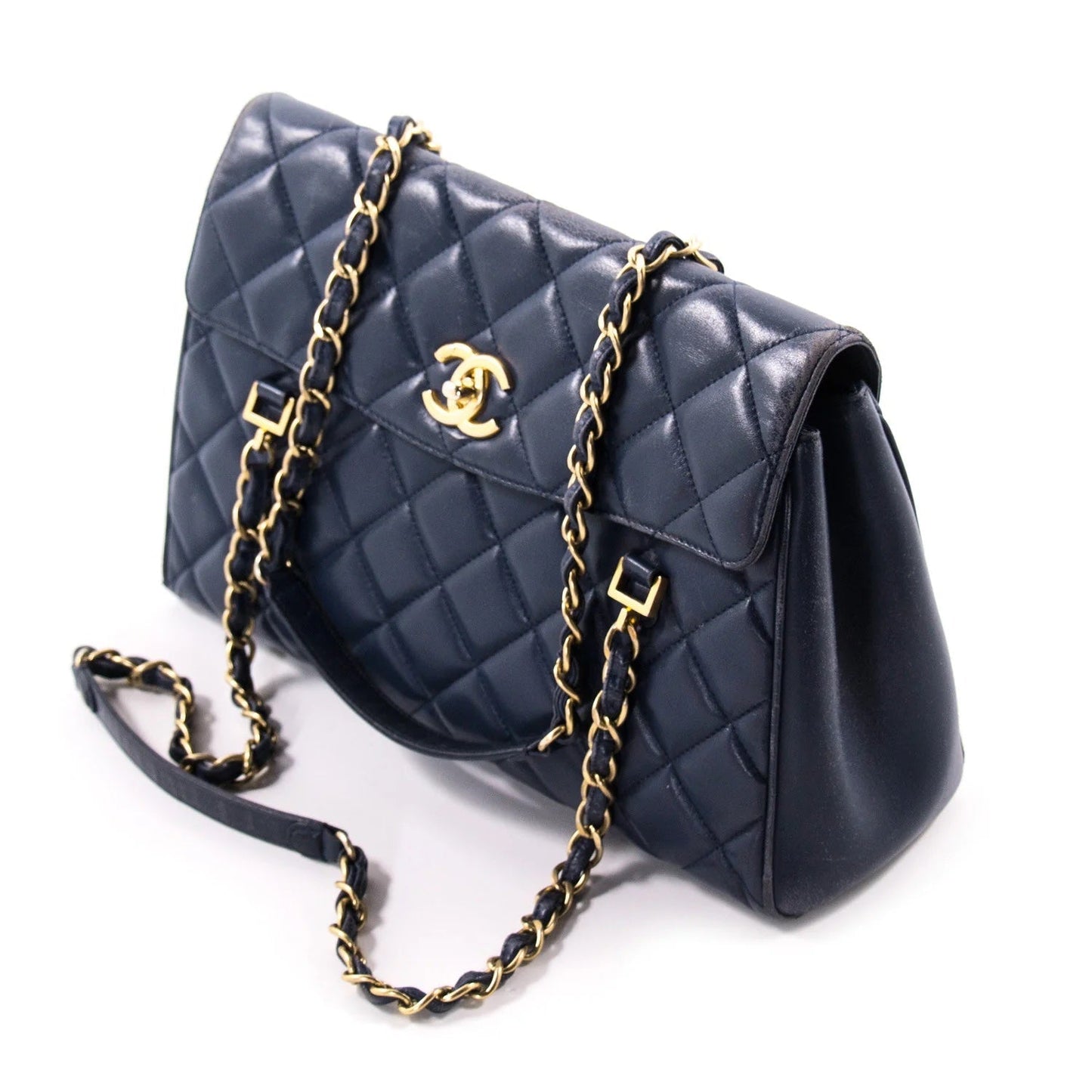 CHANEL QUILTED LAMBSKIN MISIA CAMERA FLAP BAG-HS