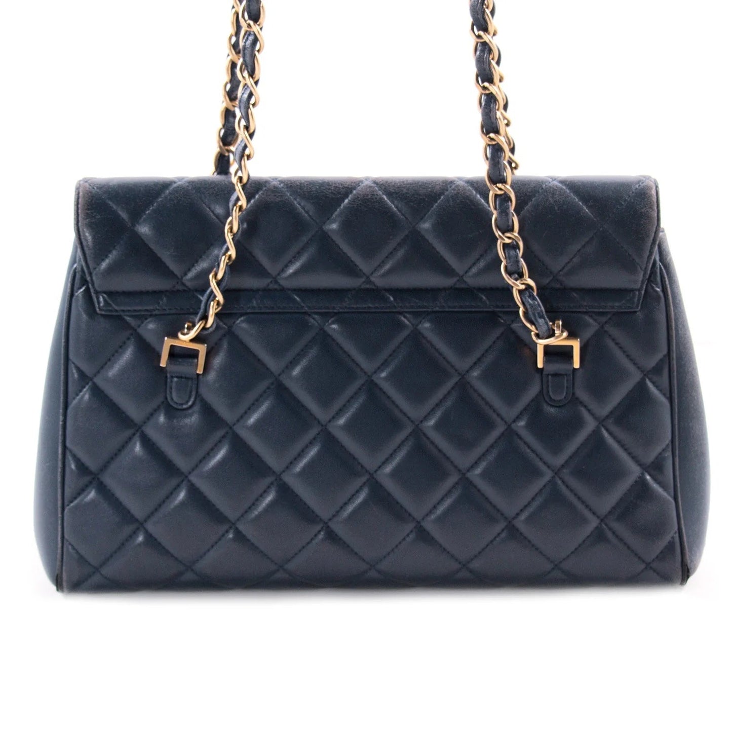 CHANEL QUILTED LAMBSKIN MISIA CAMERA FLAP BAG-HS