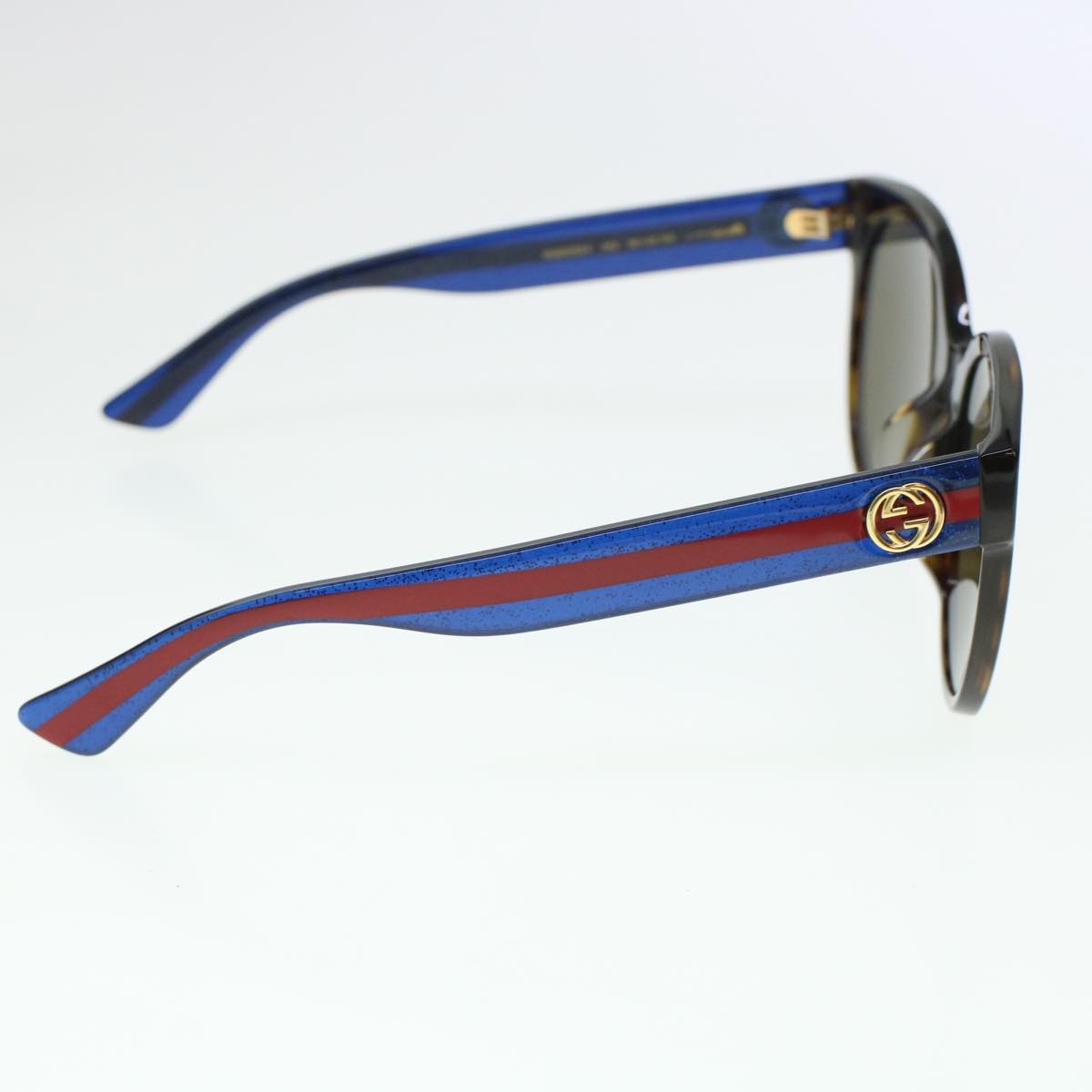 GUCCI Sherry Line Sunglasses Black Blue Red cl605