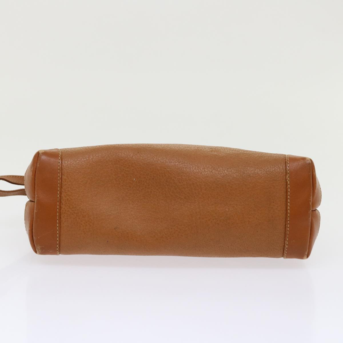 GUCCI Clutch Bag Leather Brown cl659