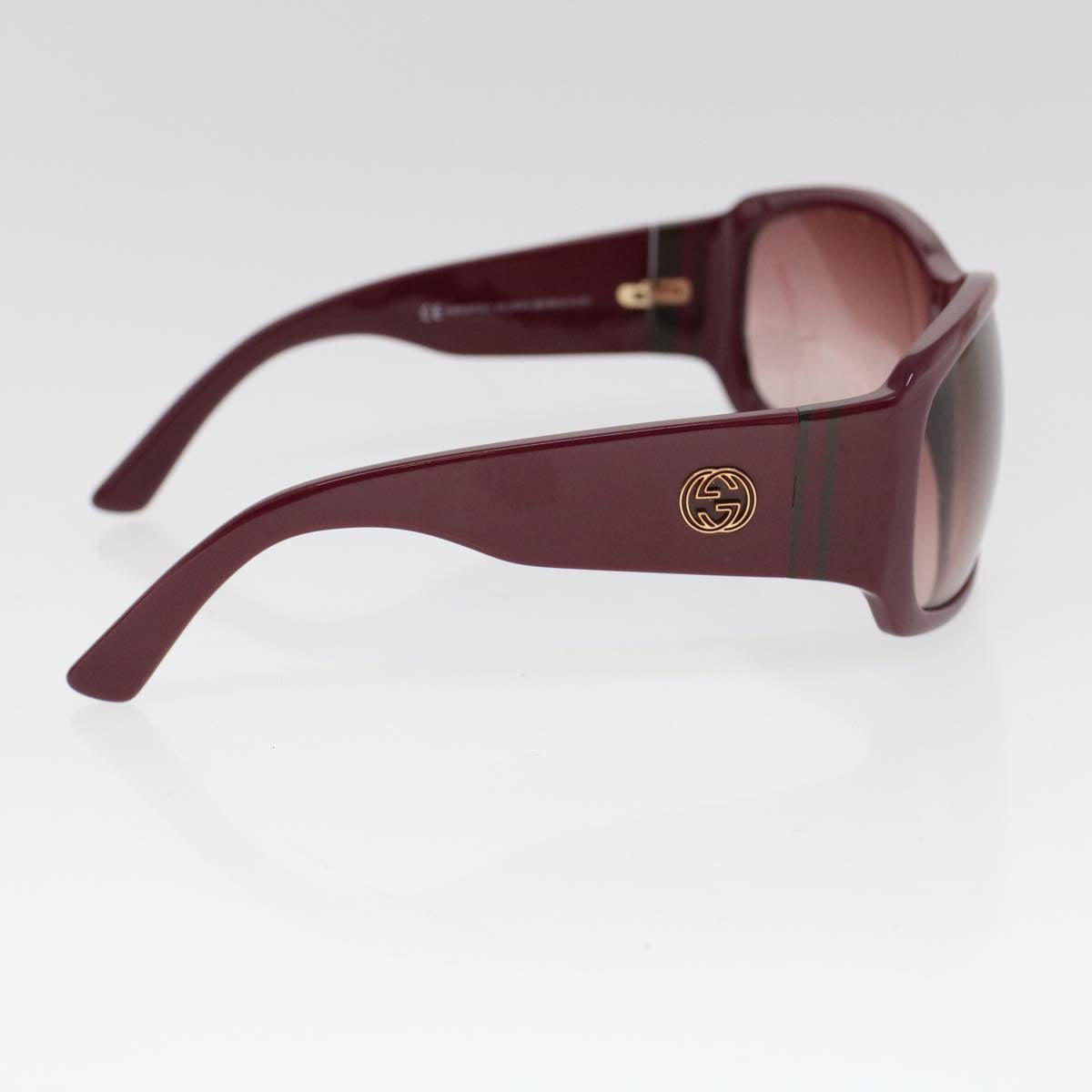 GUCCI Sunglasses Plastic Purple cl742