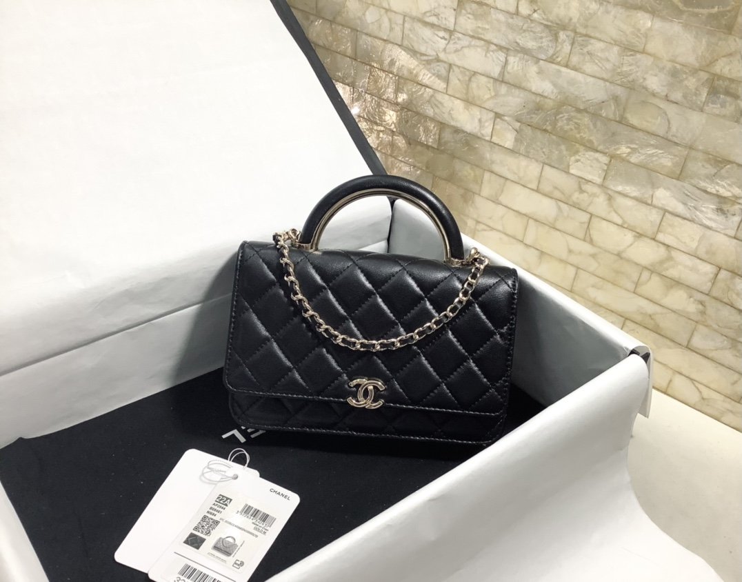 CHLHand-Held Oblique Cross Bag Black For Women Bags 6.7in/19cm