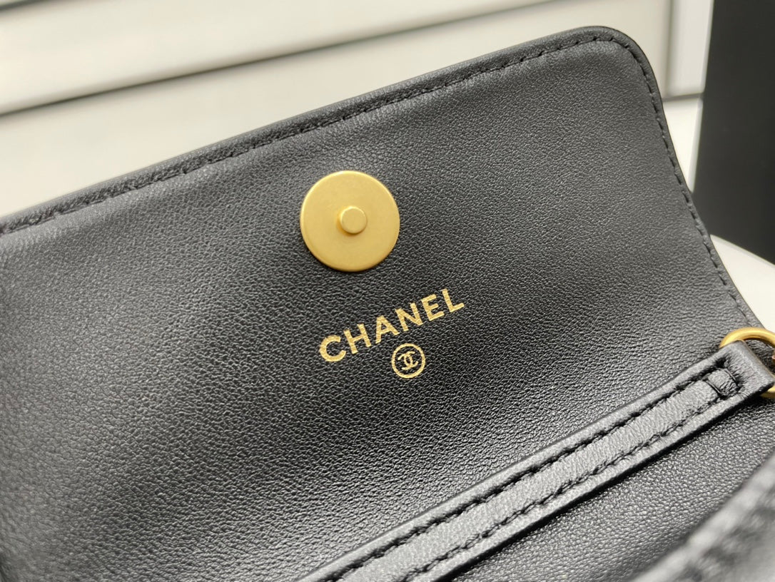 CHL Classic GLAMIstressed Black For Women Bags 4.7in/12cm