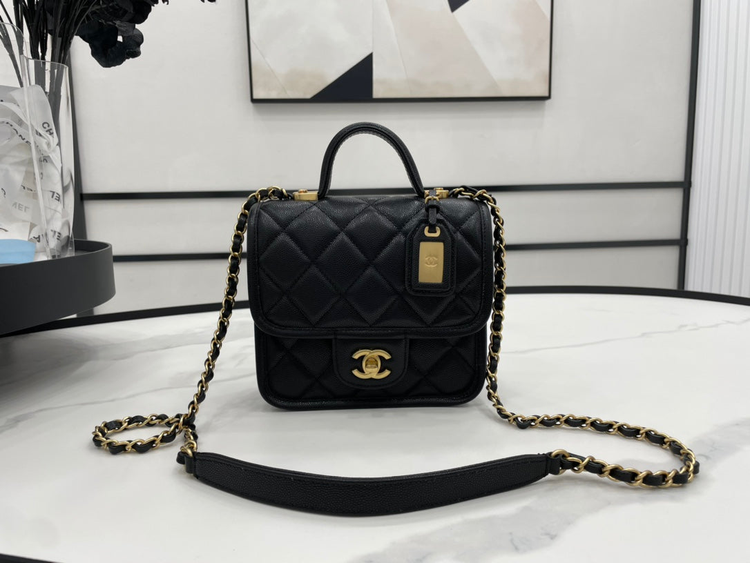 CHL 22K GlamIap Bag Black For Women Bags 8.1in/20.5cm