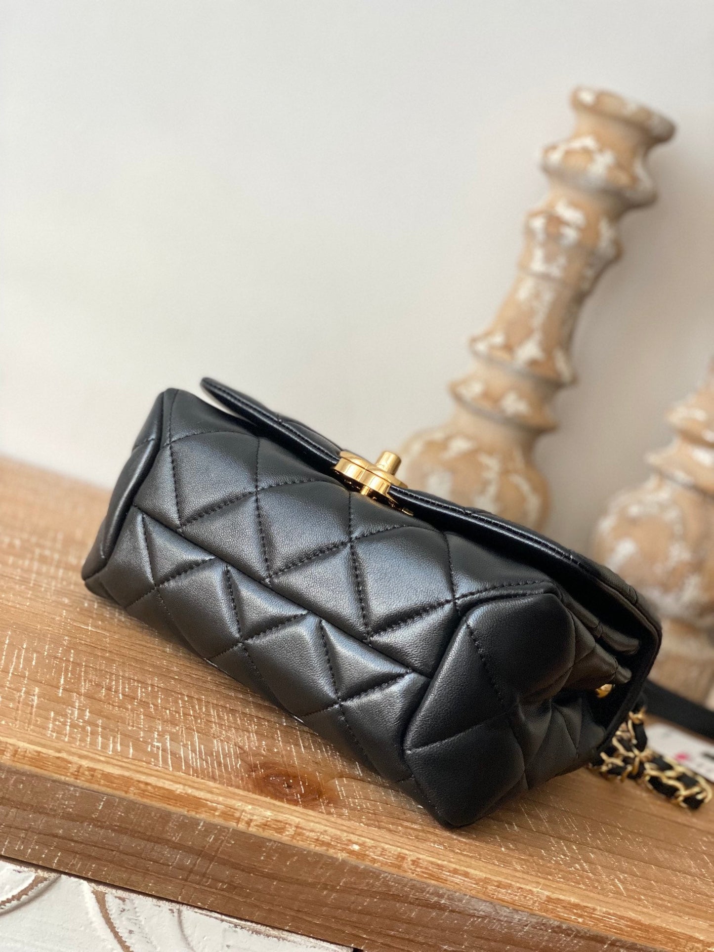 CHL Classic GLAMIamond GlamIap Bag Black For Women Bags 9.1in/23cm