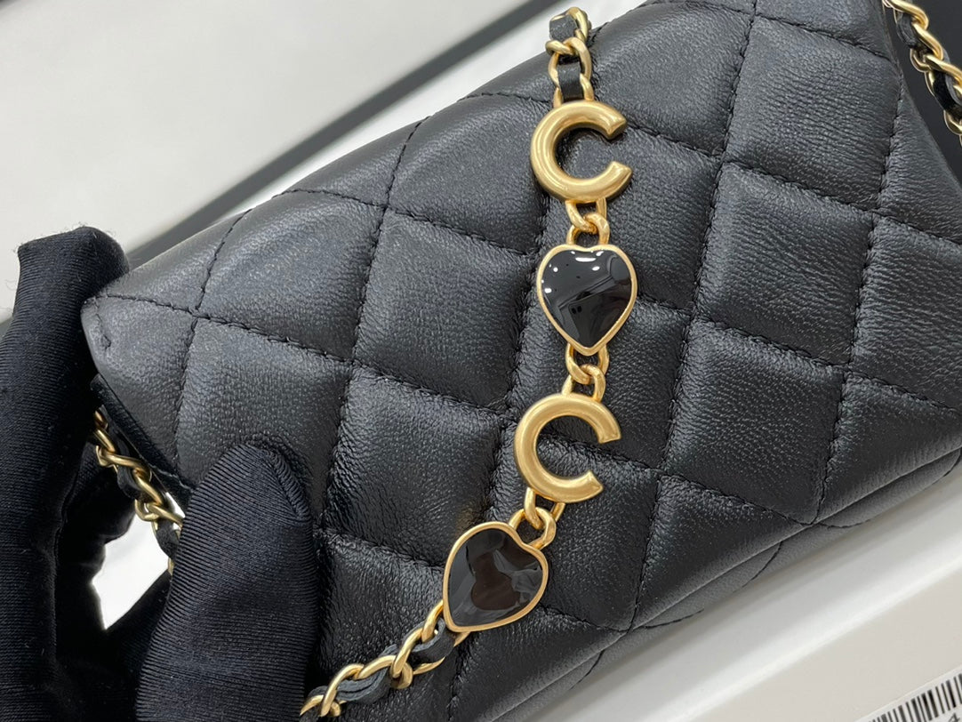 CHL Classic GLAMIstressed Black For Women Bags 4.7in/12cm