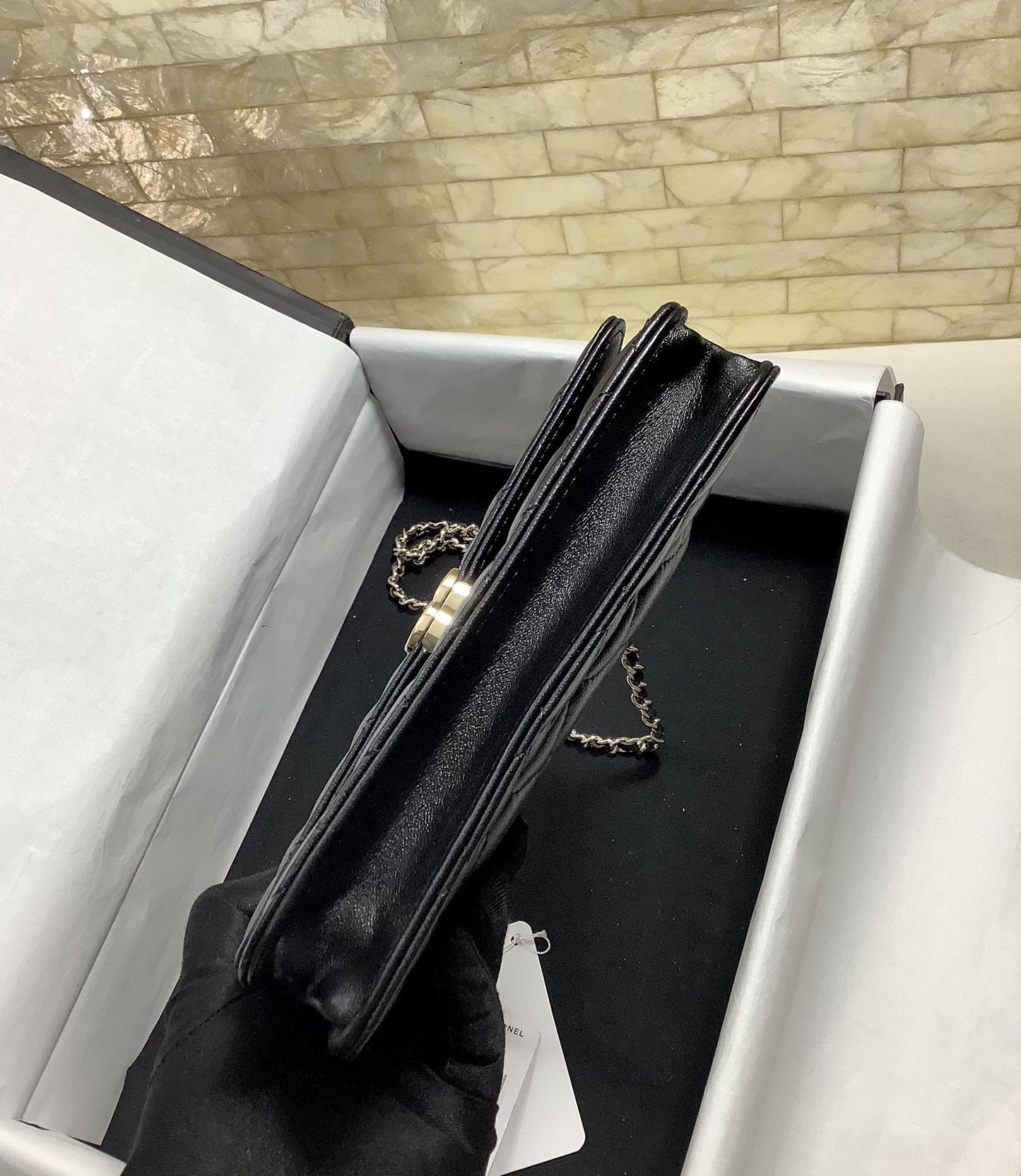 CHLHand-Held Oblique Cross Bag Black For Women Bags 6.7in/19cm
