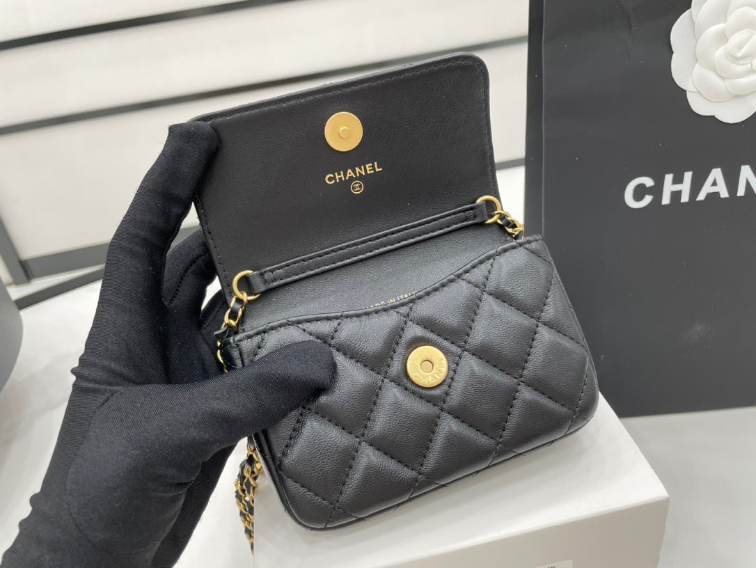 CHL Classic GLAMIstressed Black For Women Bags 4.7in/12cm