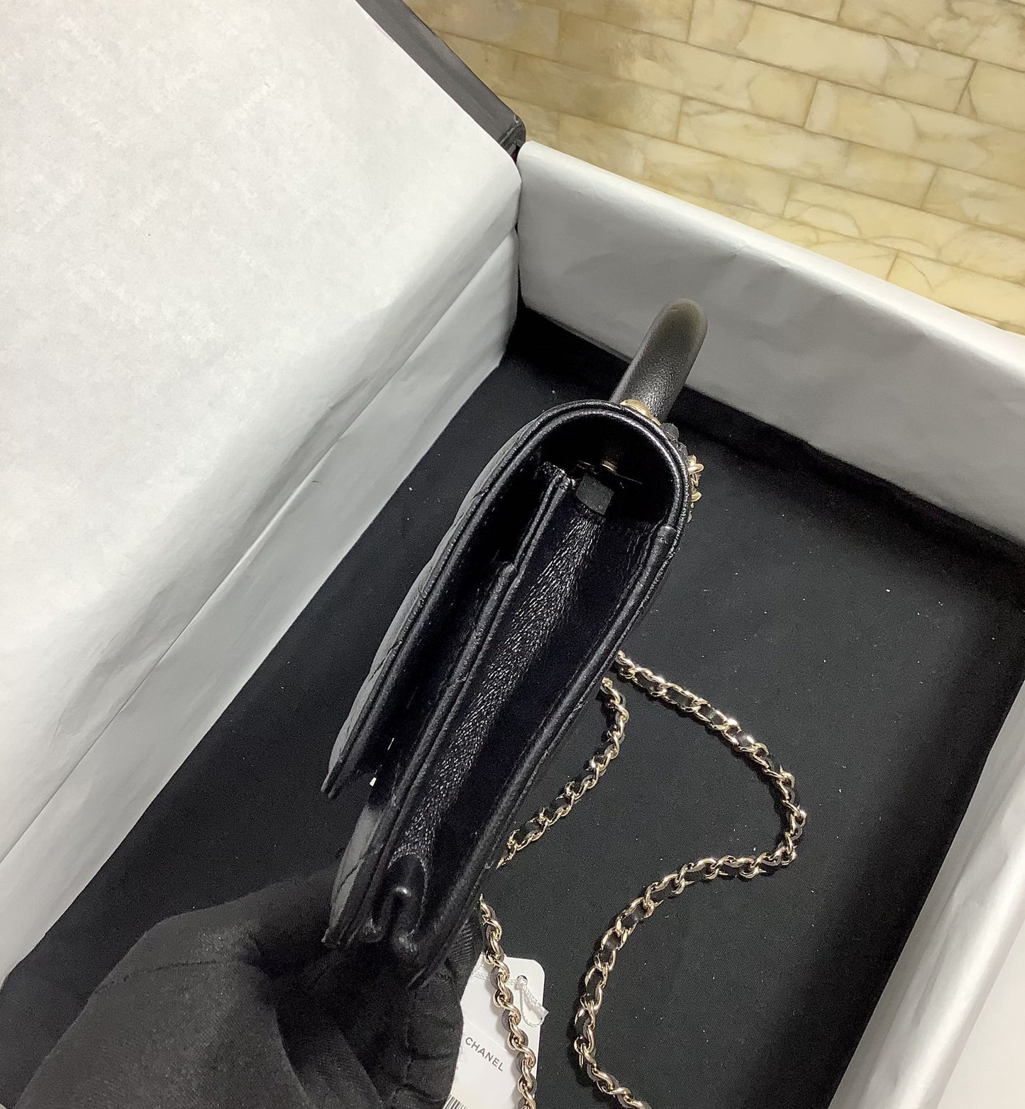 CHLHand-Held Oblique Cross Bag Black For Women Bags 6.7in/19cm
