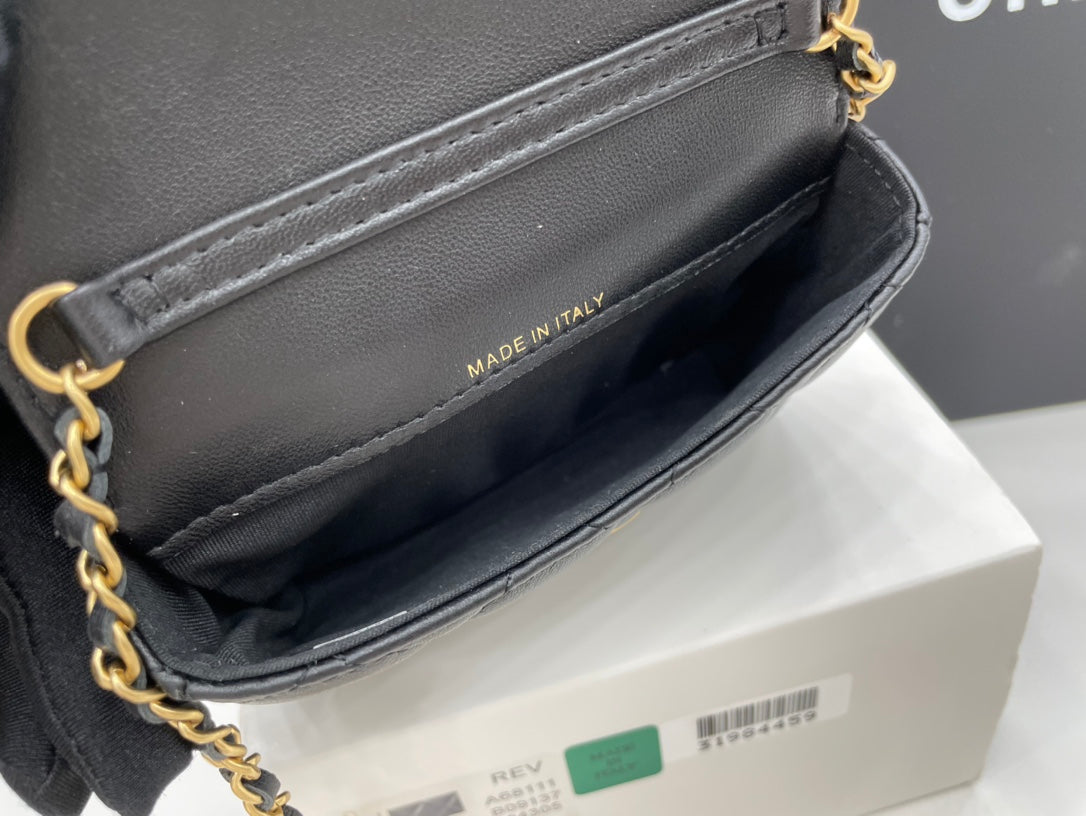 CHL Classic GLAMIstressed Black For Women Bags 4.7in/12cm
