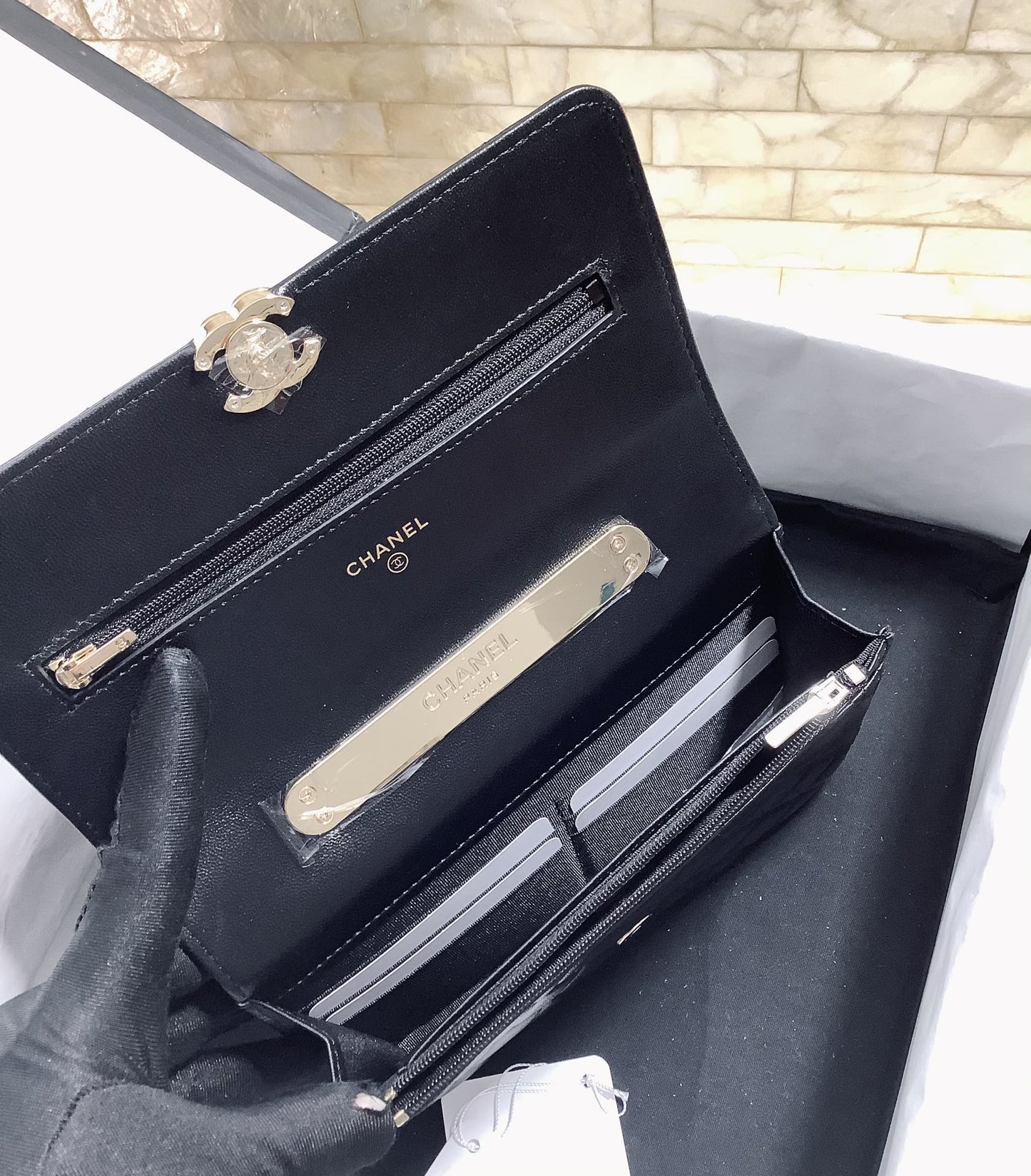CHLHand-Held Oblique Cross Bag Black For Women Bags 6.7in/19cm