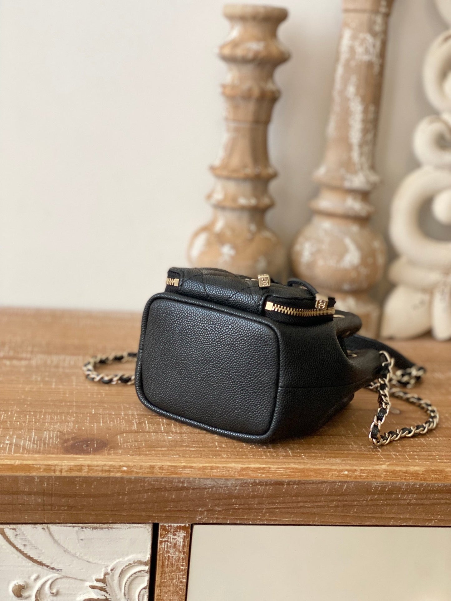 CHLMini Bucket Bag With Strap Black For Women Bags 4.9in/12.5cm